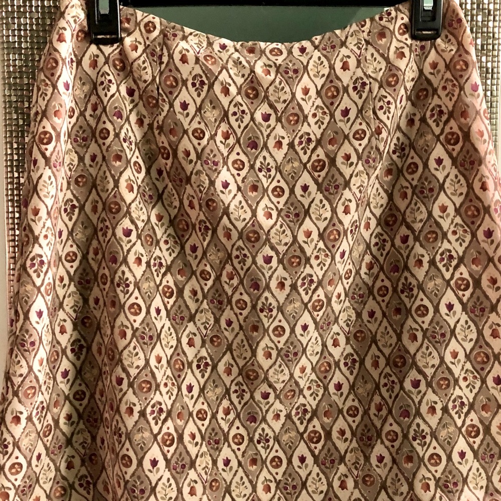 90s Express Mini Skirt, Vintage, Floral Botanical Pattern, Size 9/10
